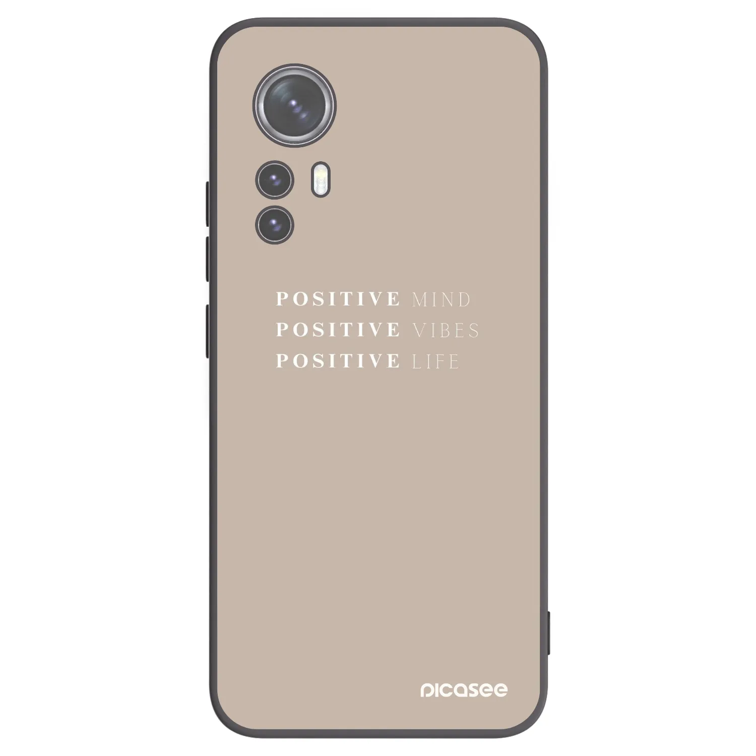 Picasee silikonski črni ovitek za Xiaomi 12 - Positive Vibes