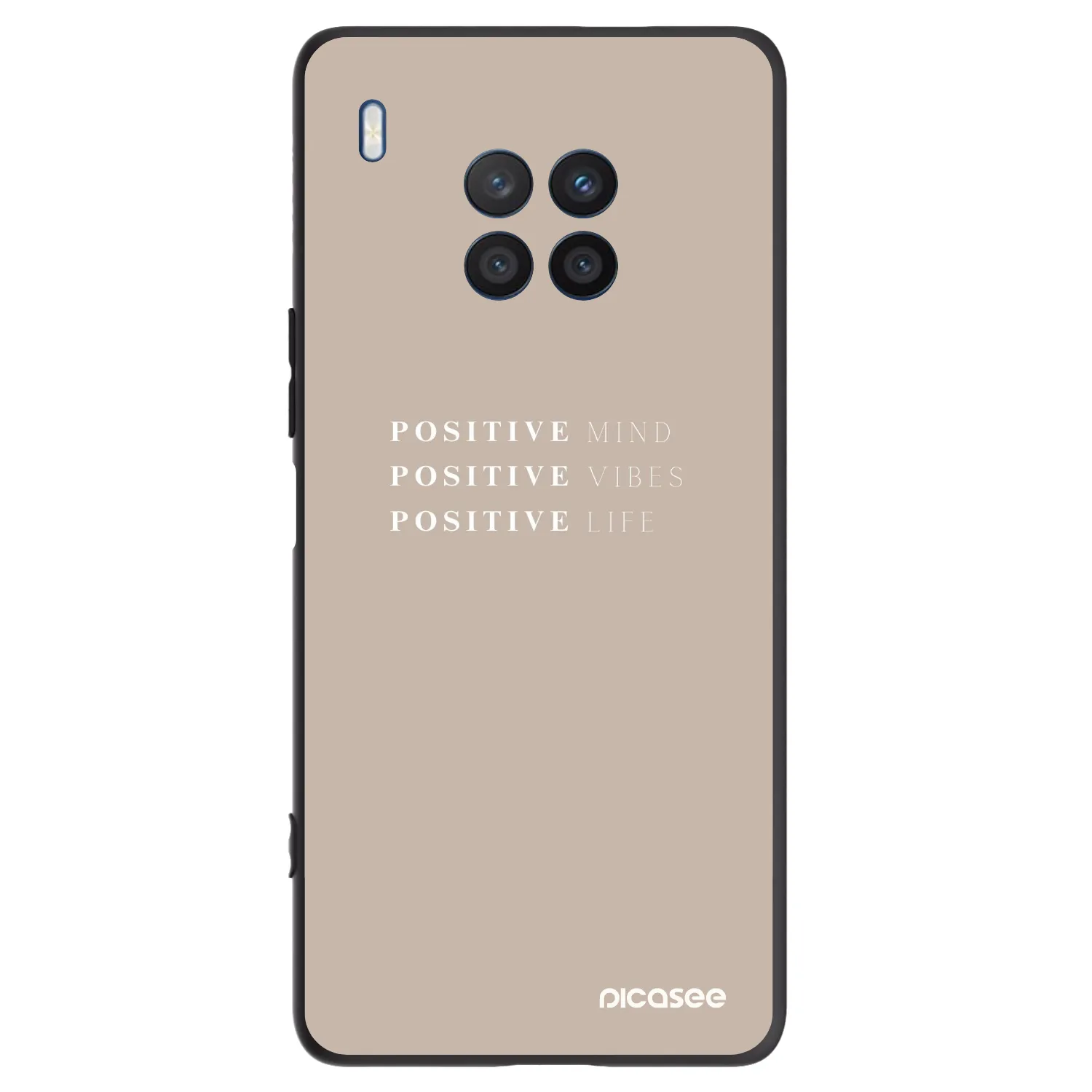 Picasee silikonski črni ovitek za Honor 50 Lite - Positive Vibes