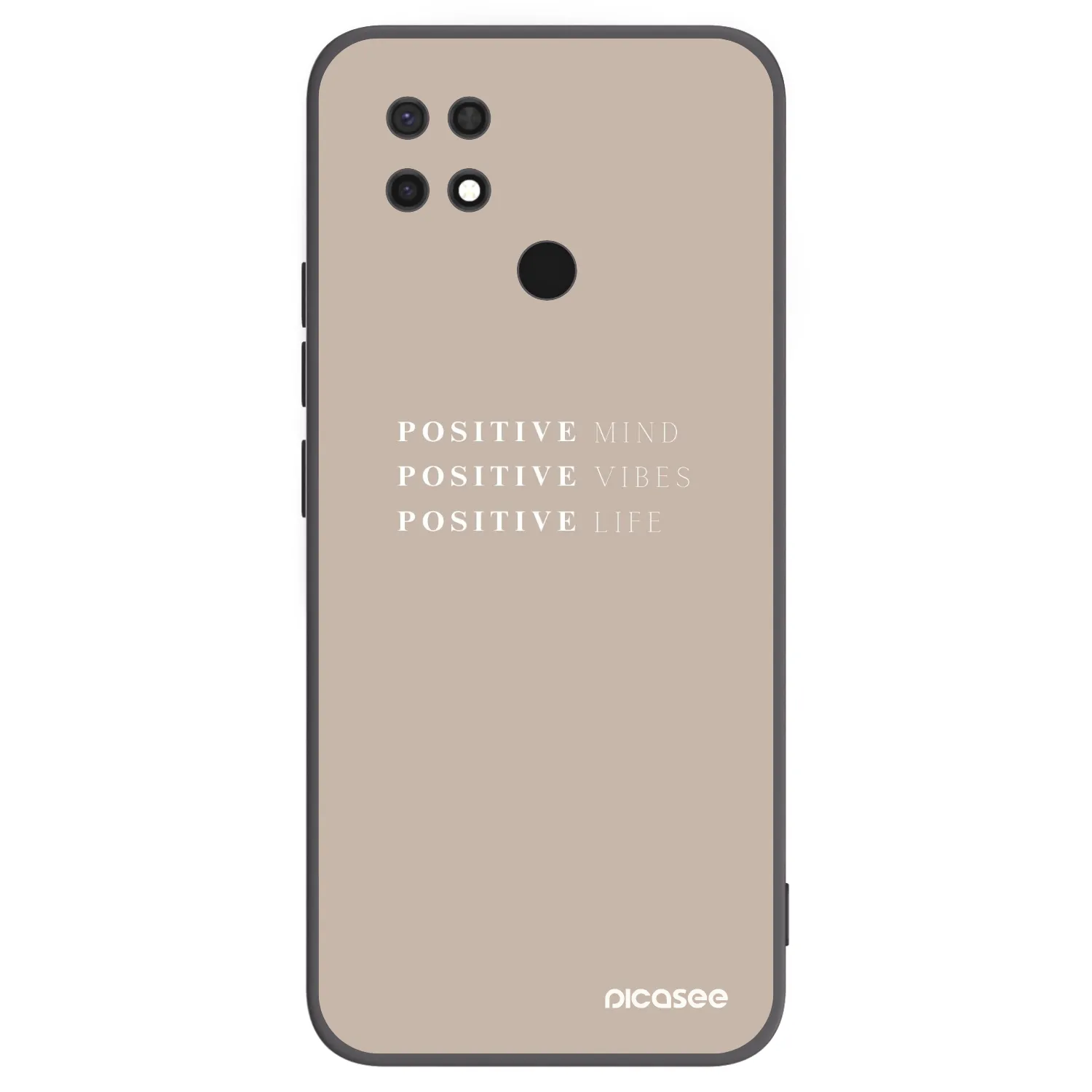Picasee silikonski črni ovitek za Xiaomi Redmi 10C - Positive Vibes