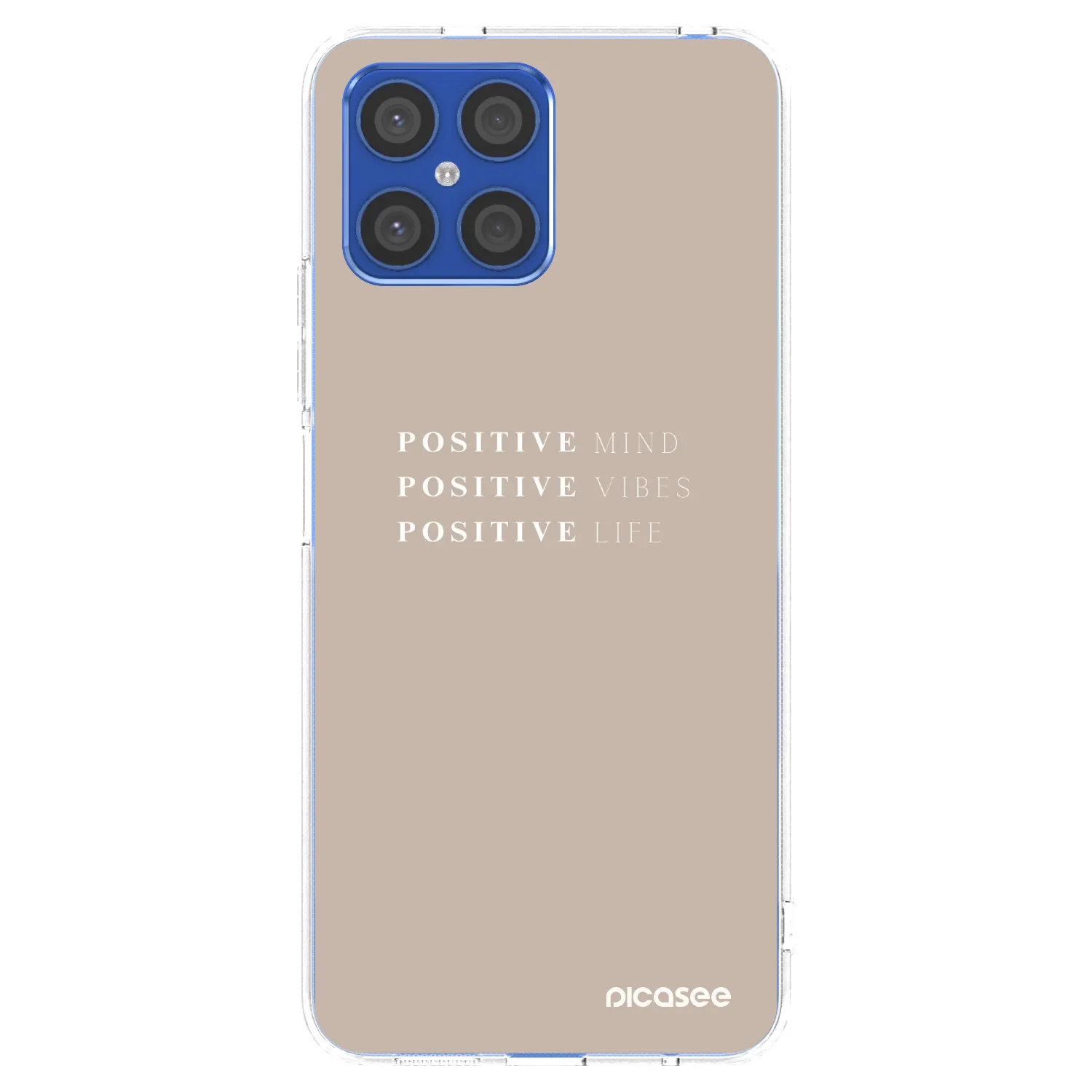 Picasee silikonski prozorni ovitek za Honor X8 4G - Positive Vibes