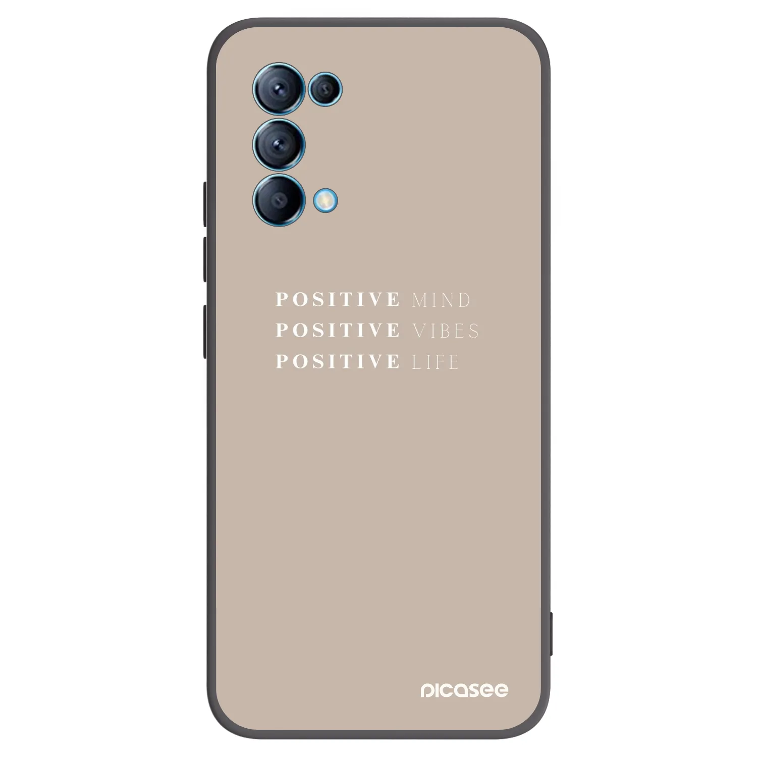 Picasee silikonski črni ovitek za OPPO Reno 5 5G - Positive Vibes