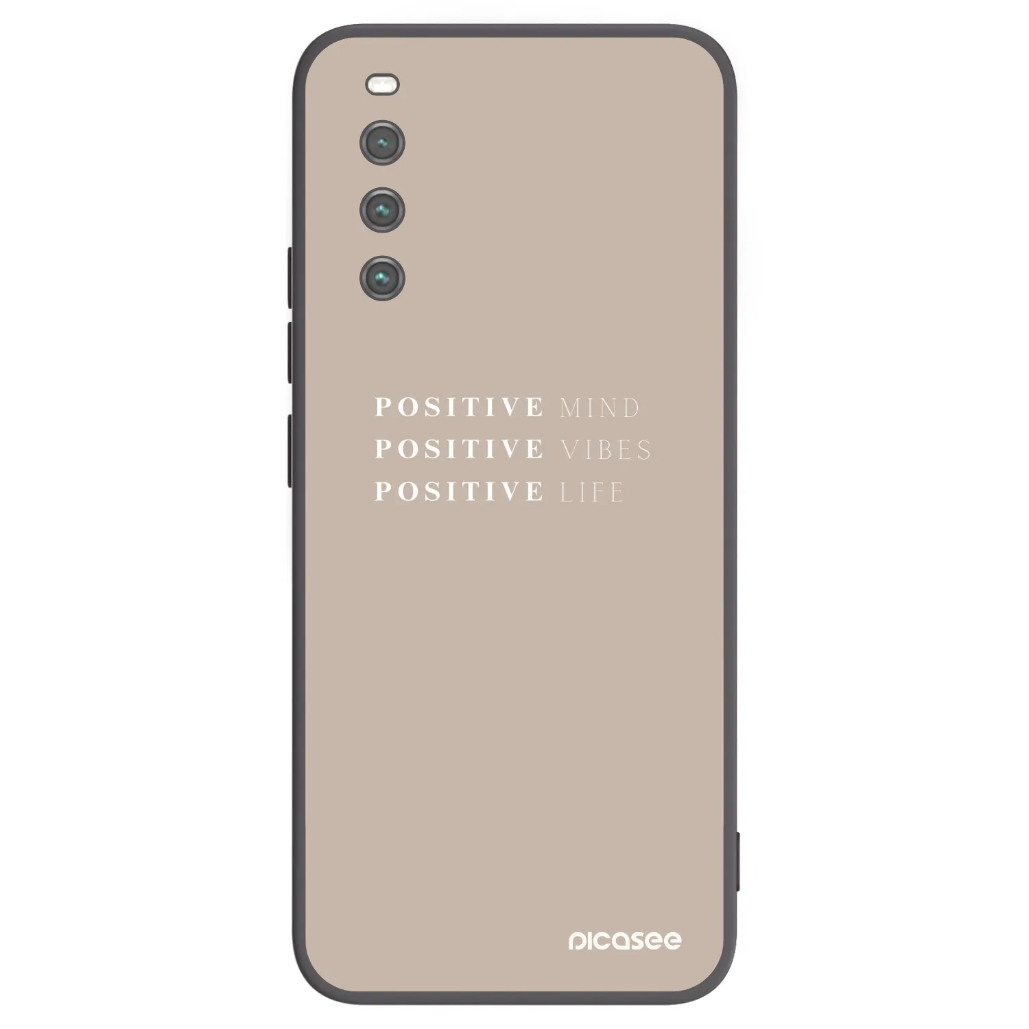 Picasee silikonski črni ovitek za Sony Xperia 10 IV 5G - Positive Vibes