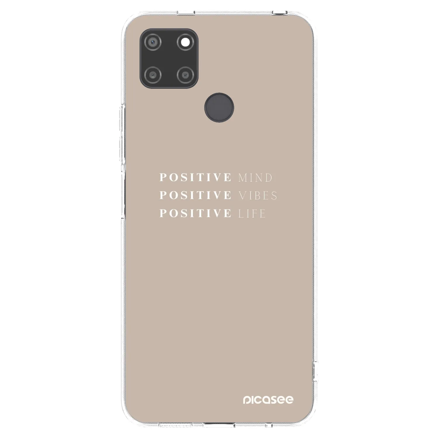Picasee silikonski prozorni ovitek za Realme C21Y - Positive Vibes