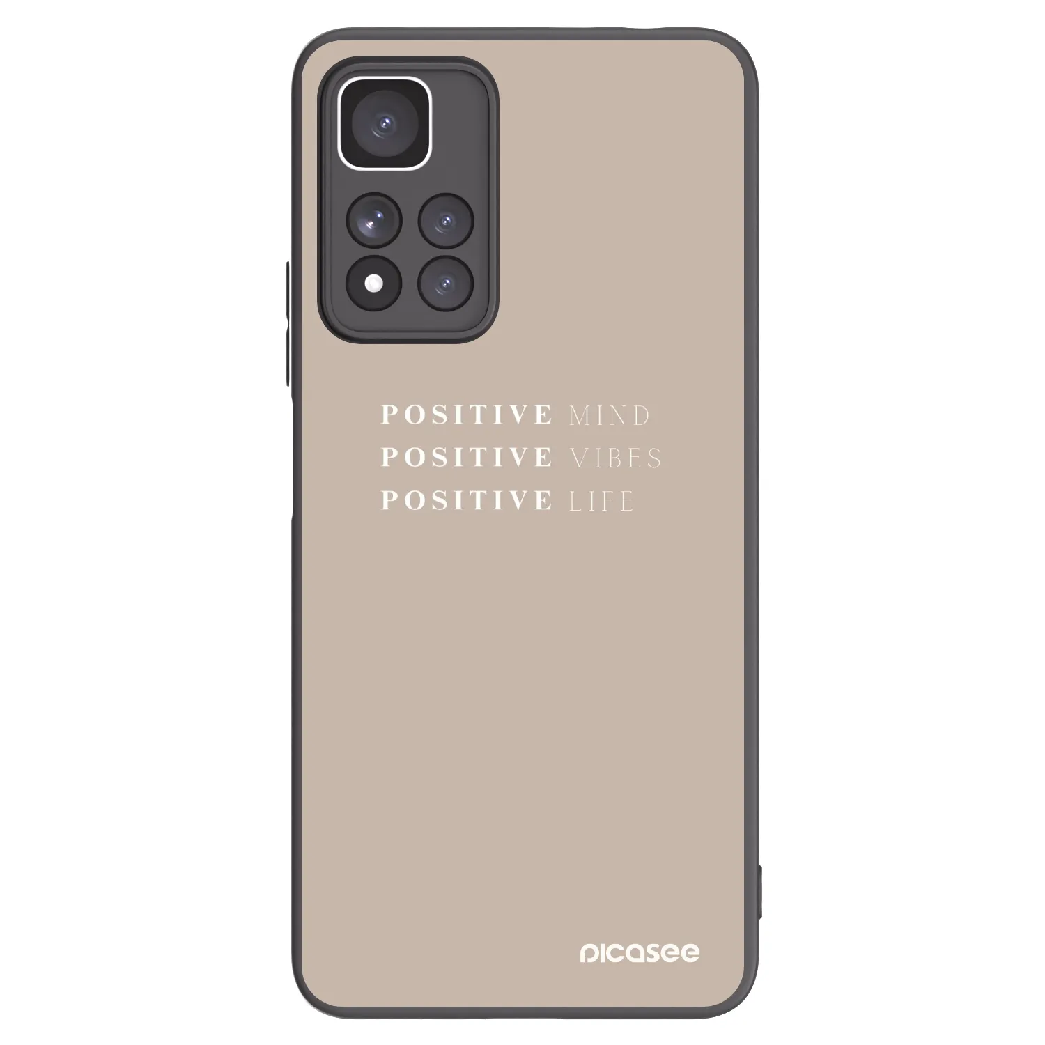 Picasee silikonski črni ovitek za Xiaomi Redmi Note 11 Pro+ 5G - Positive Vibes