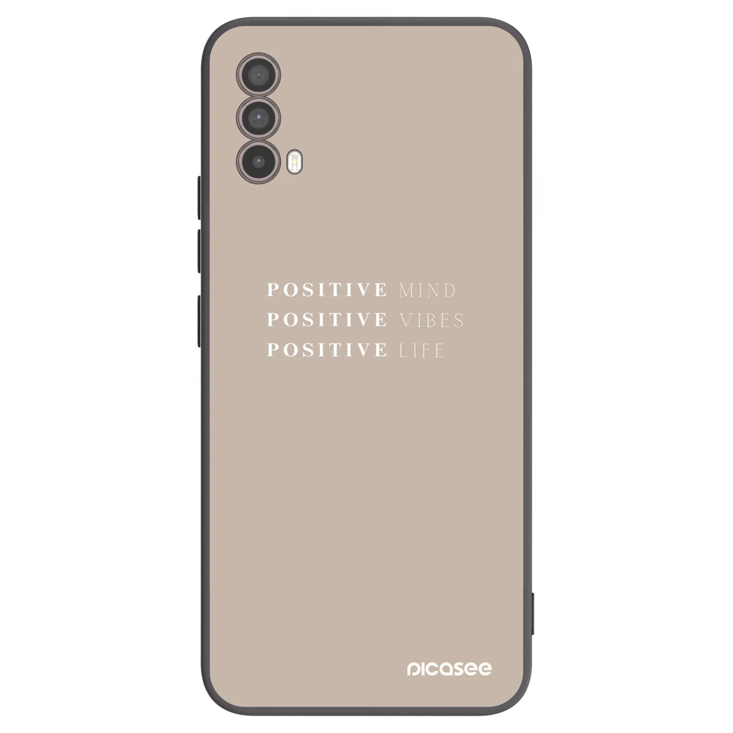 Picasee silikonski črni ovitek za Motorola Moto E40 - Positive Vibes