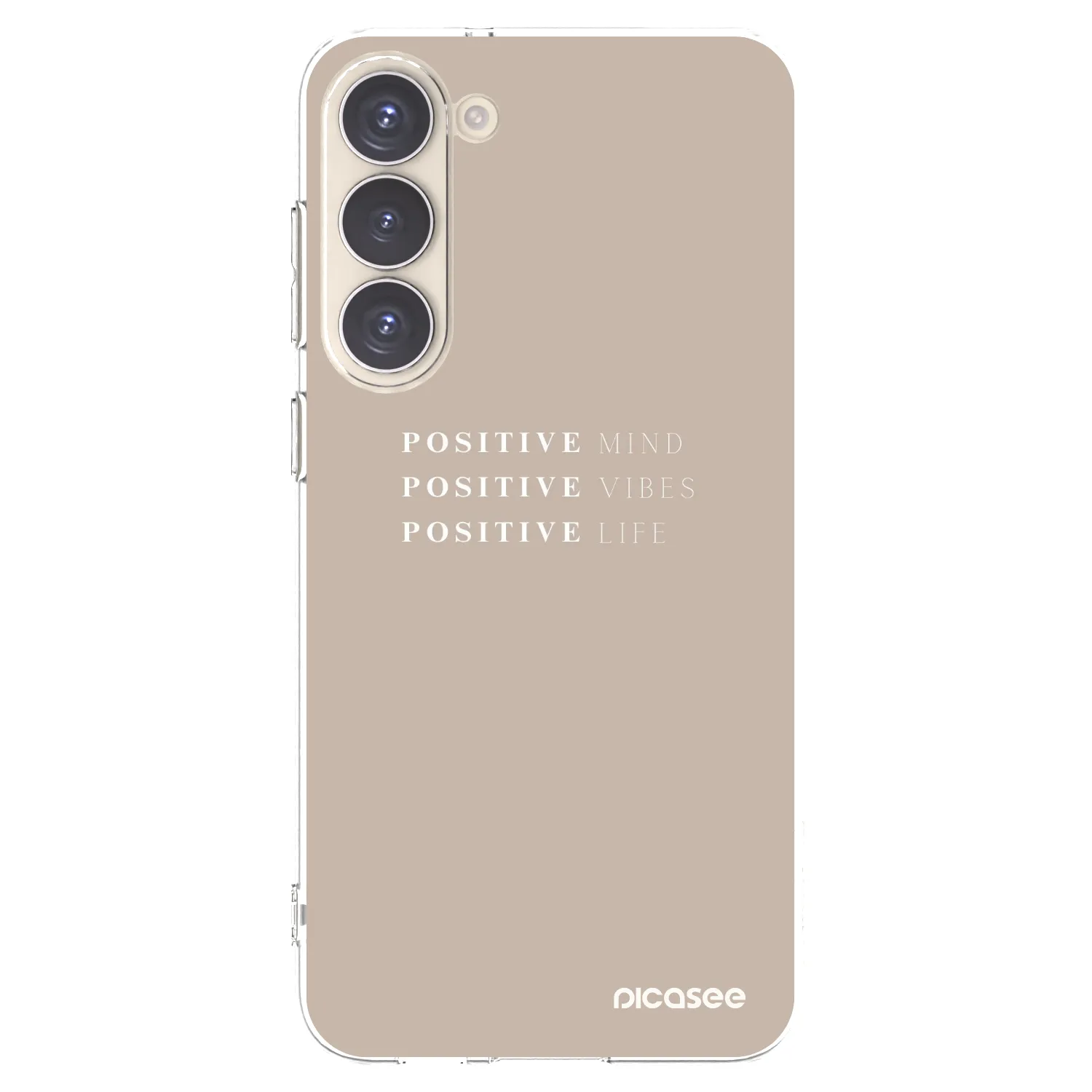 Picasee silikonski prozorni ovitek za Samsung Galaxy S23+ 5G - Positive Vibes