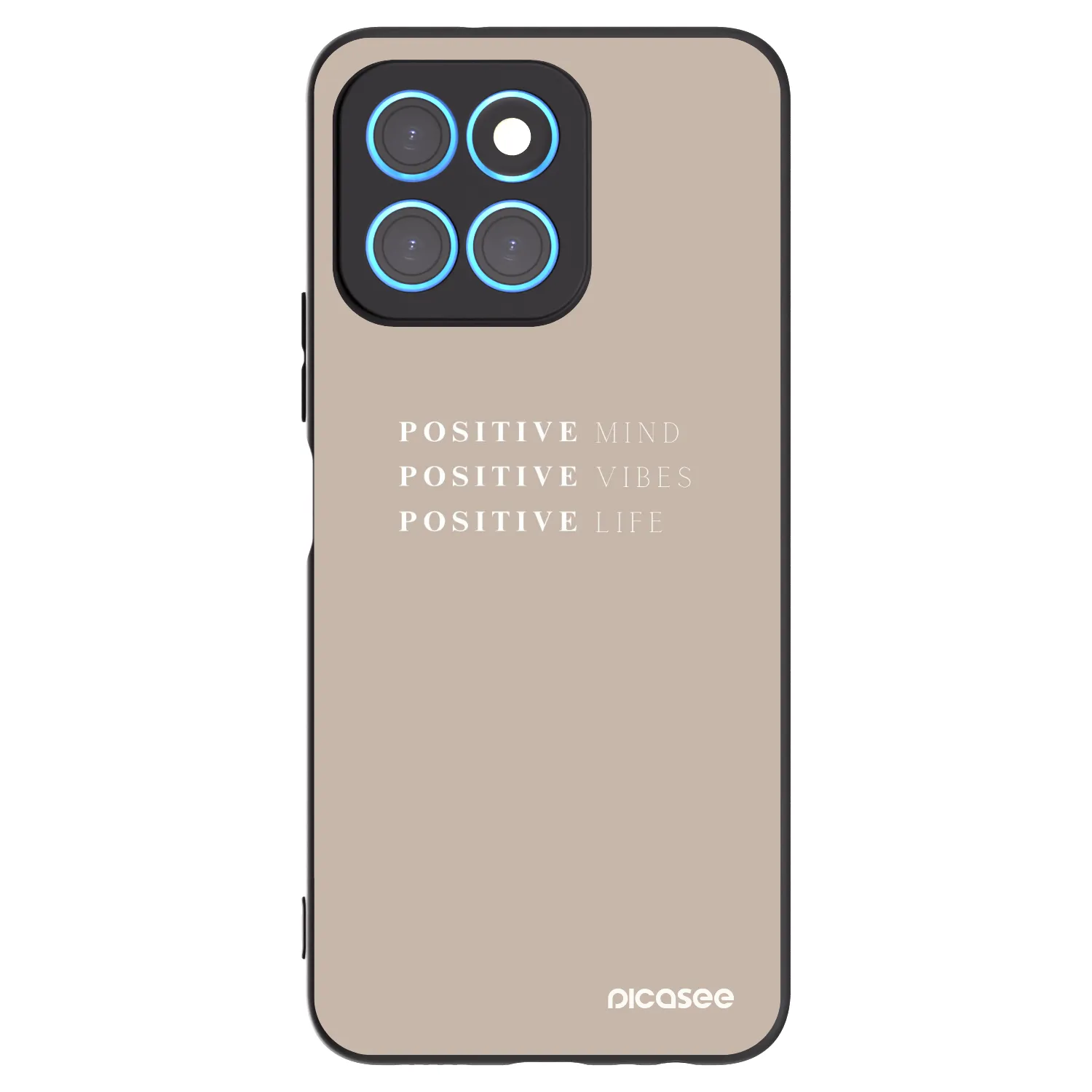 Picasee silikonski črni ovitek za Honor X6 - Positive Vibes