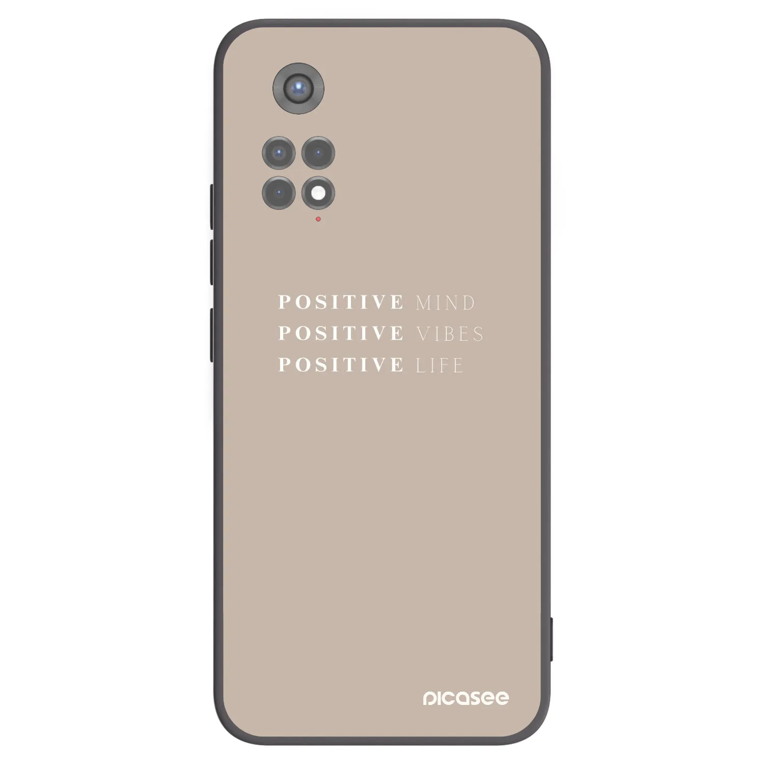 Picasee silikonski črni ovitek za Xiaomi Redmi Note 11S 5G - Positive Vibes