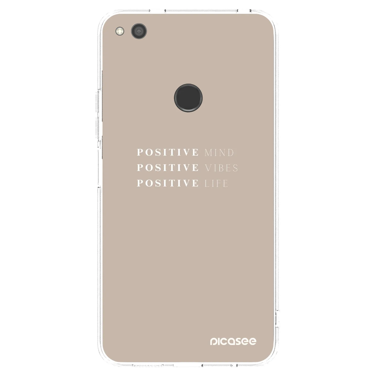 Picasee silikonski prozorni ovitek za Huawei P9 Lite 2017 - Positive Vibes