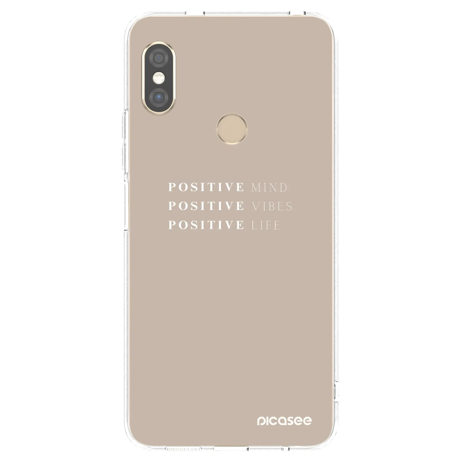 Picasee silikonski prozorni ovitek za Xiaomi Redmi Note 5 Global - Positive Vibes