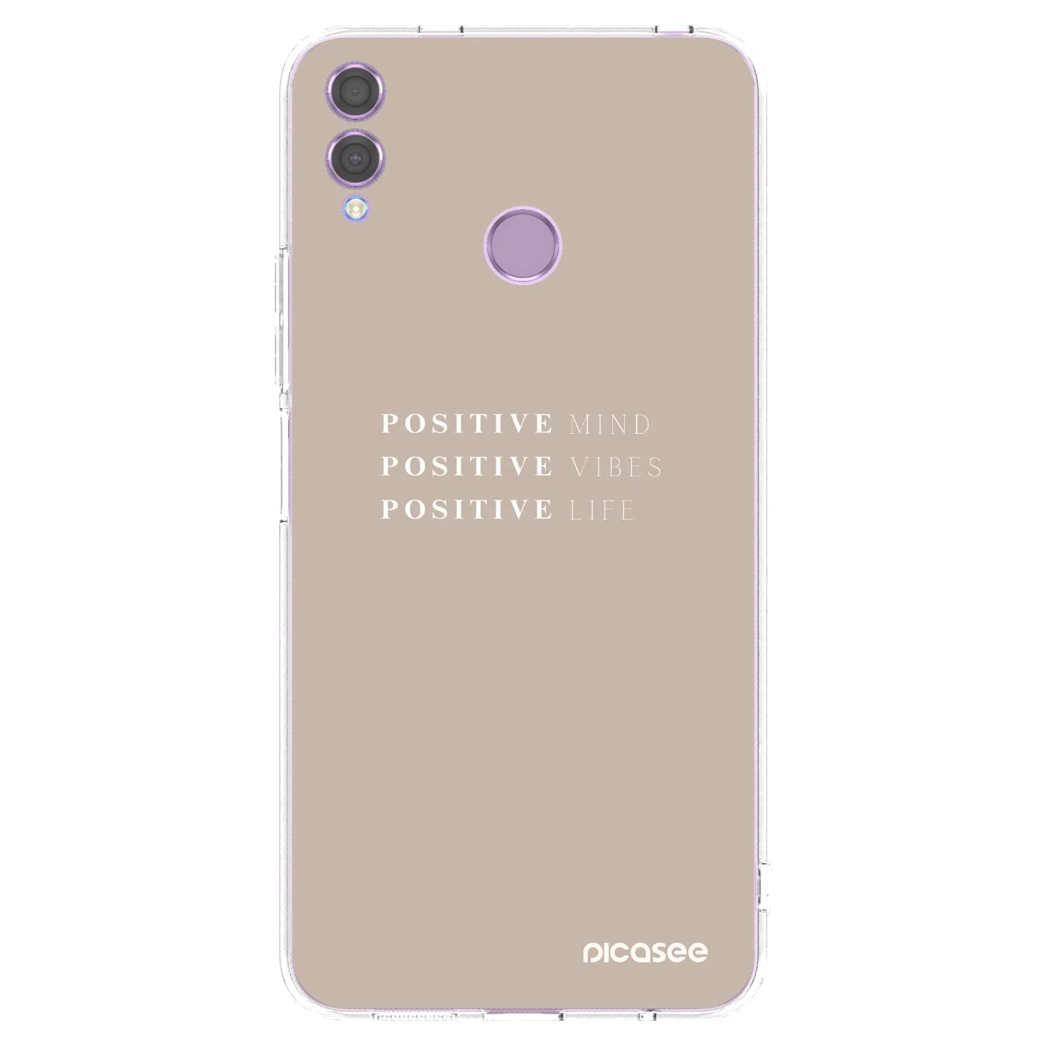 Picasee silikonski prozorni ovitek za Honor 8X - Positive Vibes
