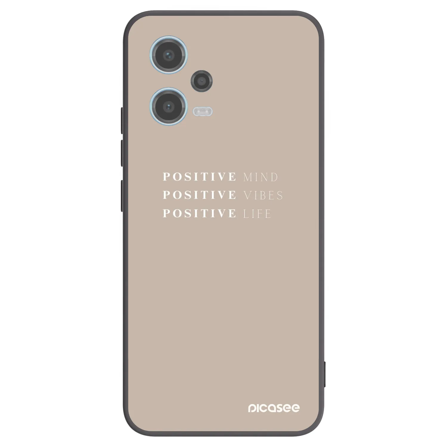 Picasee silikonski črni ovitek za Xiaomi Redmi Note 12 5G - Positive Vibes