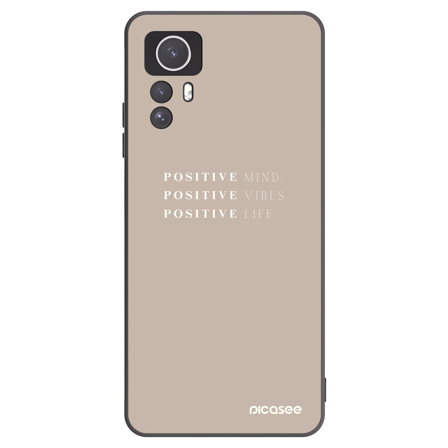 Picasee silikonski črni ovitek za Xiaomi Redmi Note 12S - Positive Vibes