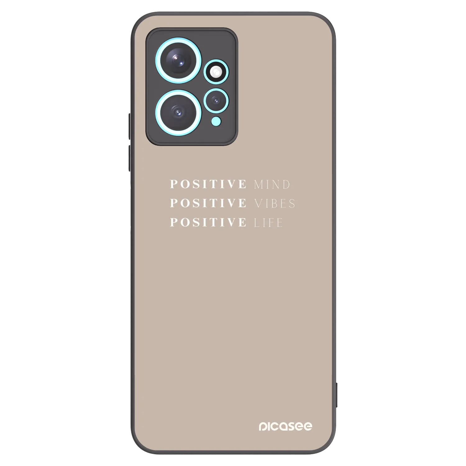 Picasee silikonski črni ovitek za Xiaomi Redmi Note 12 4G - Positive Vibes