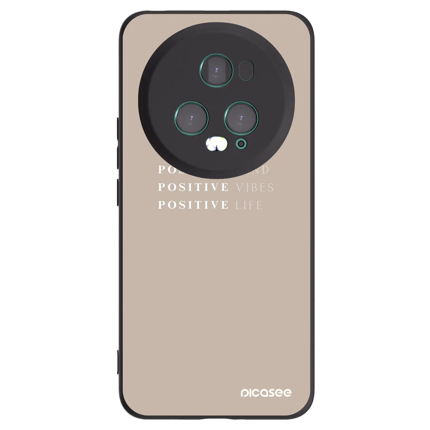 Picasee silikonski črni ovitek za Honor Magic5 Pro - Positive Vibes