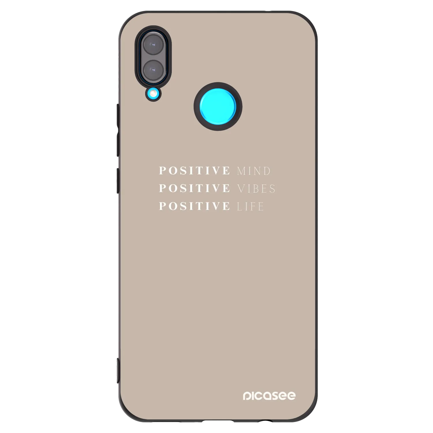 Picasee silikonski črni ovitek za Huawei Nova 3 - Positive Vibes
