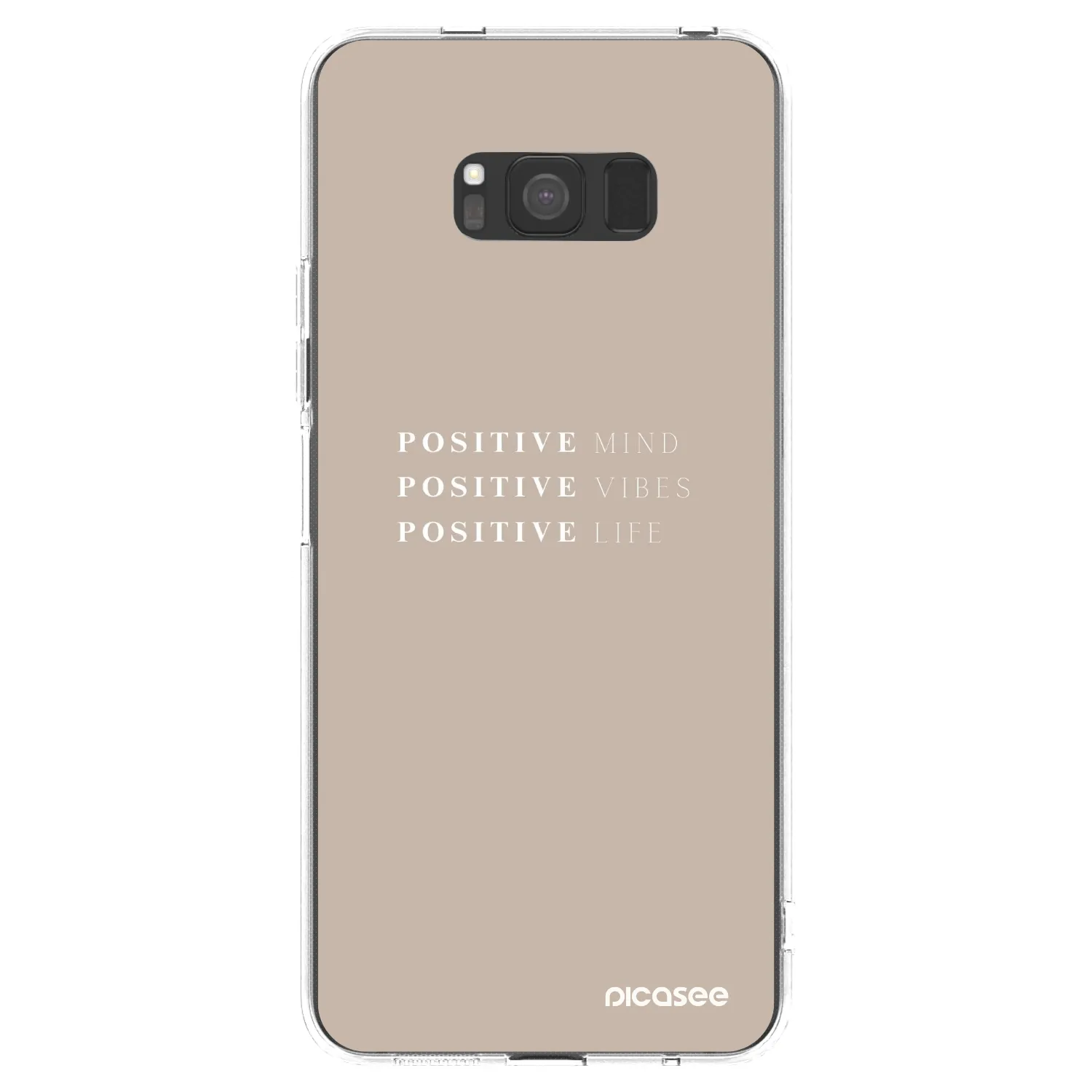 Picasee silikonski prozorni ovitek za Samsung Galaxy S8 G950F - Positive Vibes