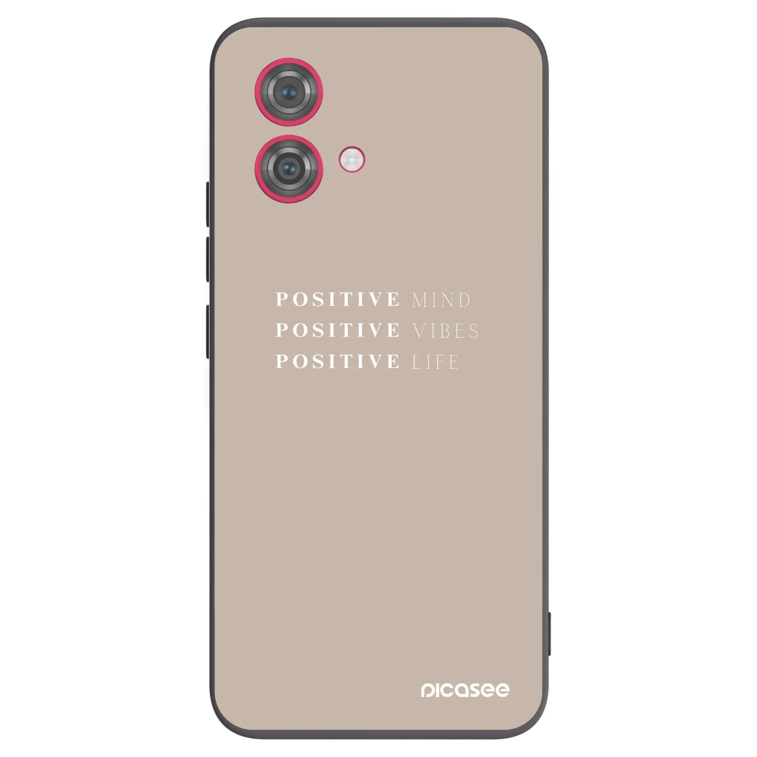 Picasee silikonski črni ovitek za Motorola Moto G84 5G - Positive Vibes