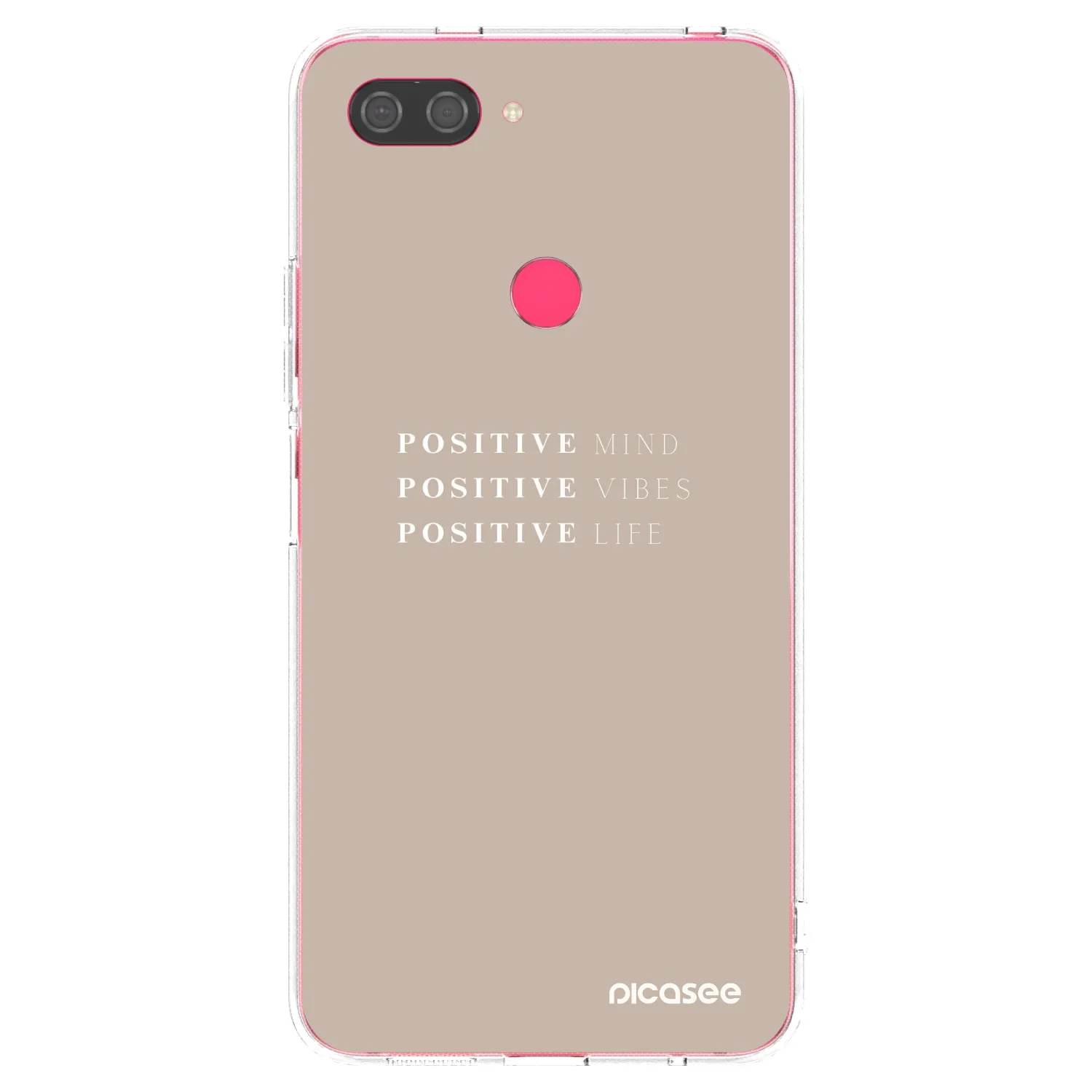 Picasee silikonski prozorni ovitek za Xiaomi Mi 8 Lite - Positive Vibes