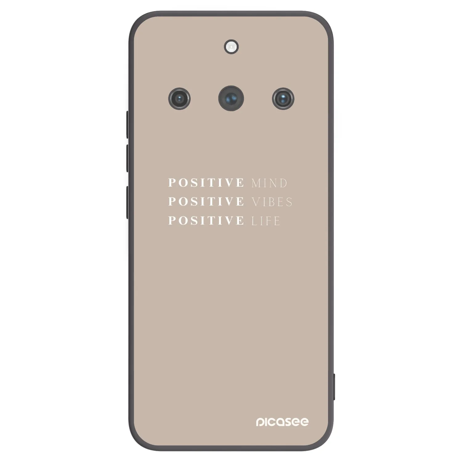 Picasee silikonski črni ovitek za Realme 11 Pro+ - Positive Vibes