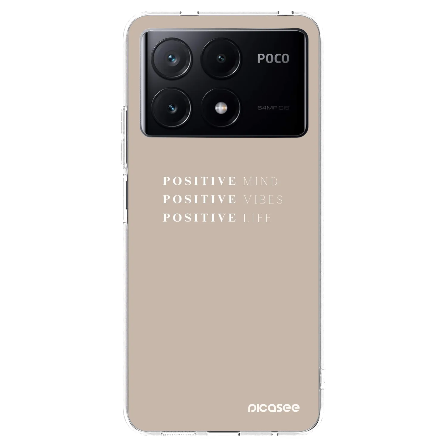 Picasee silikonski prozorni ovitek za Xiaomi Poco X6 Pro - Positive Vibes