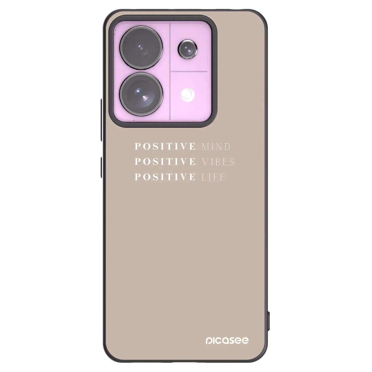 Picasee silikonski črni ovitek za Xiaomi Redmi Note 13 Pro 5G - Positive Vibes