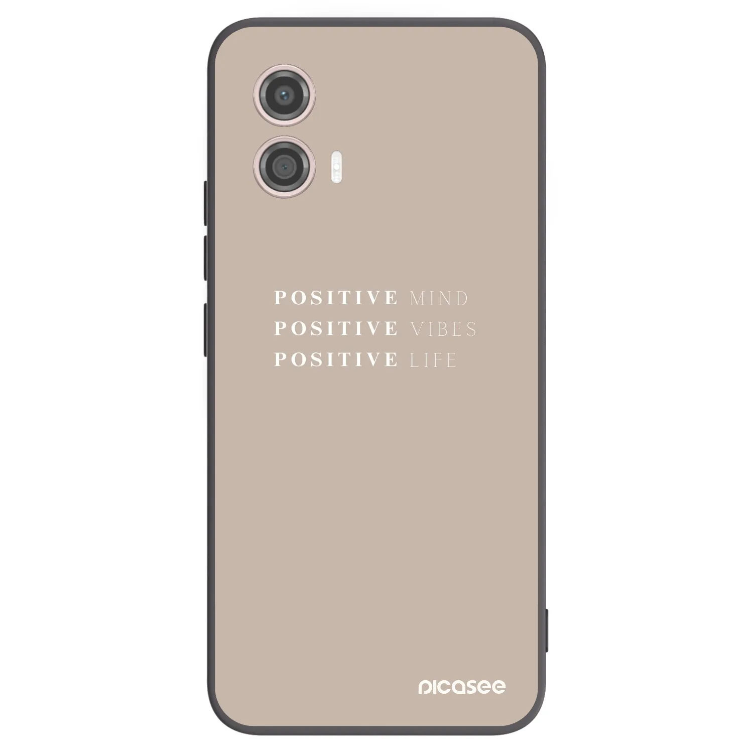 Picasee silikonski črni ovitek za Motorola Moto G53 5G - Positive Vibes