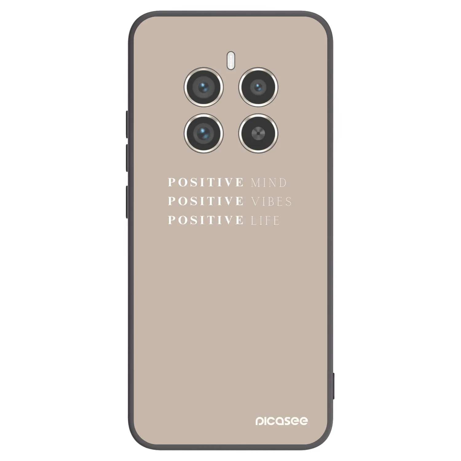 Picasee silikonski črni ovitek za Realme 12 Pro 5G - Positive Vibes