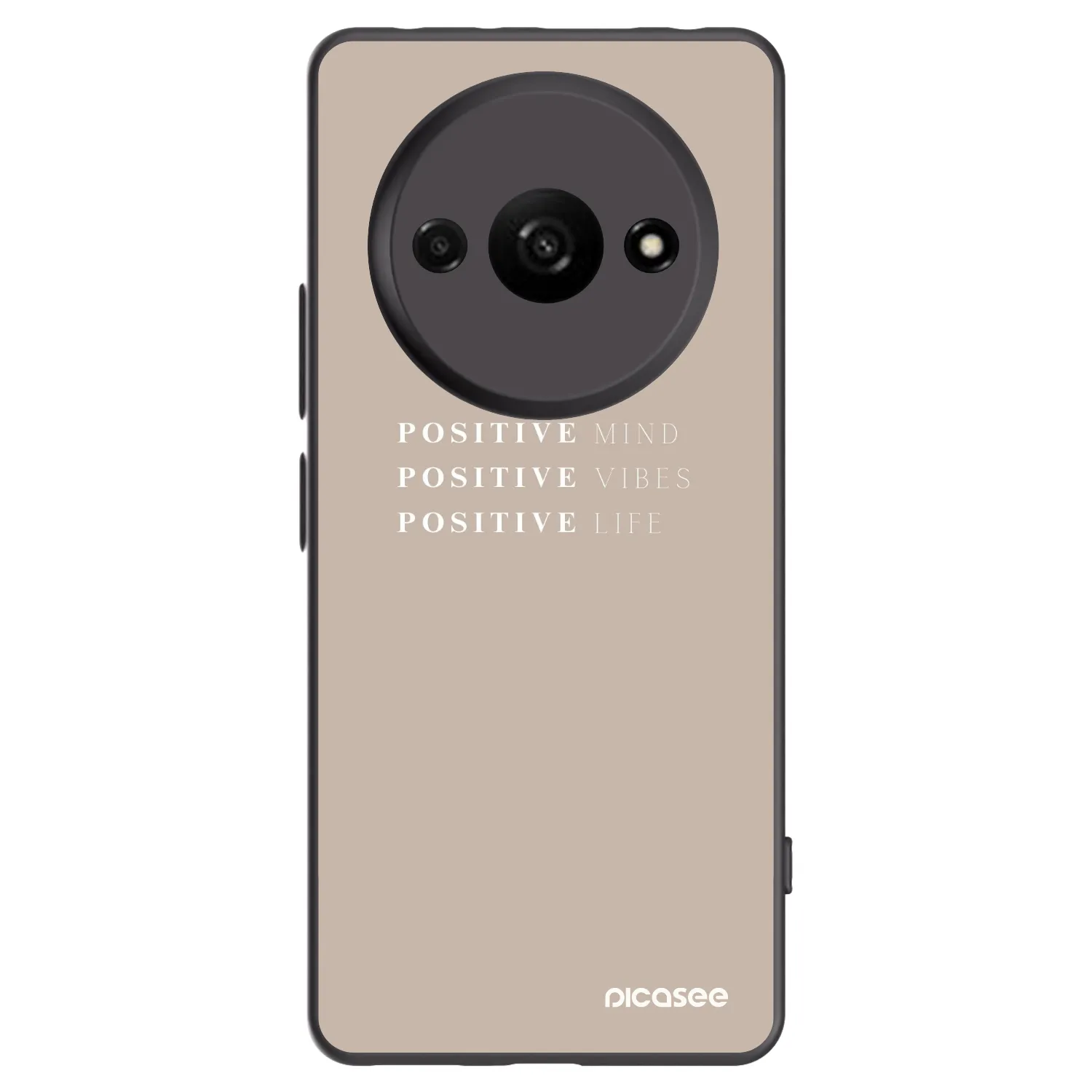 Picasee silikonski črni ovitek za Xiaomi Redmi A3 - Positive Vibes