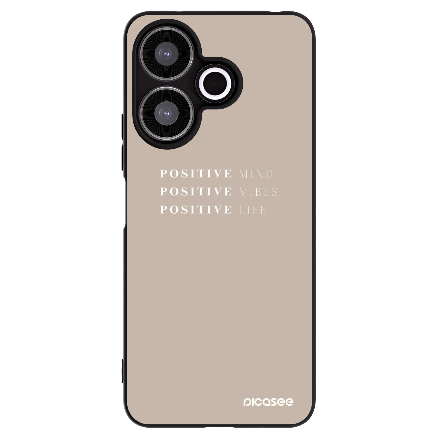Picasee silikonski črni ovitek za Xiaomi Redmi 13 4G - Positive Vibes