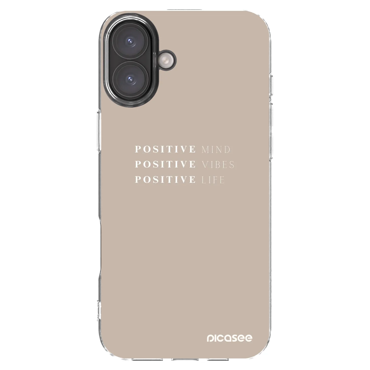 Picasee silikonski prozorni ovitek za Apple iPhone 16 Plus - Positive Vibes