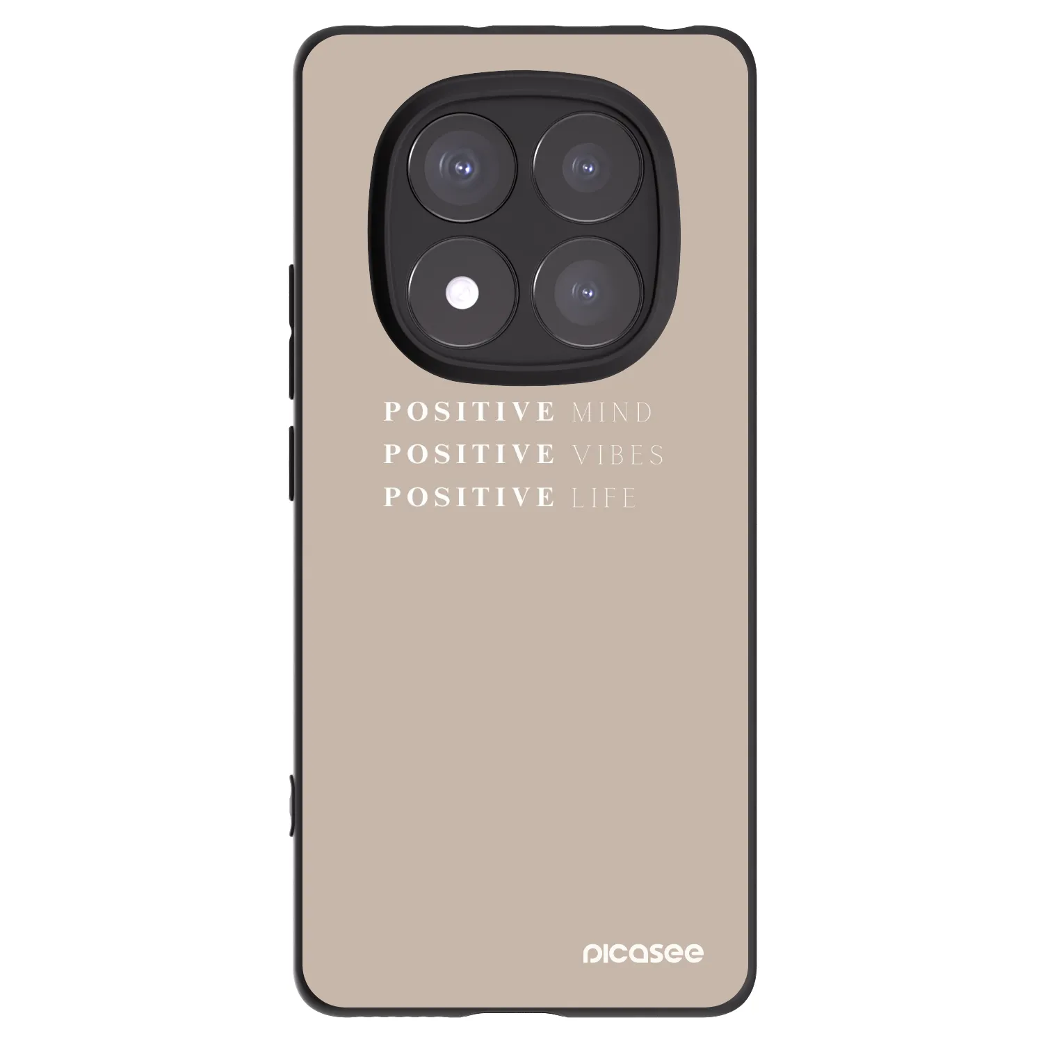 Picasee silikonski črni ovitek za Xiaomi Redmi Note 14 Pro 5G - Positive Vibes