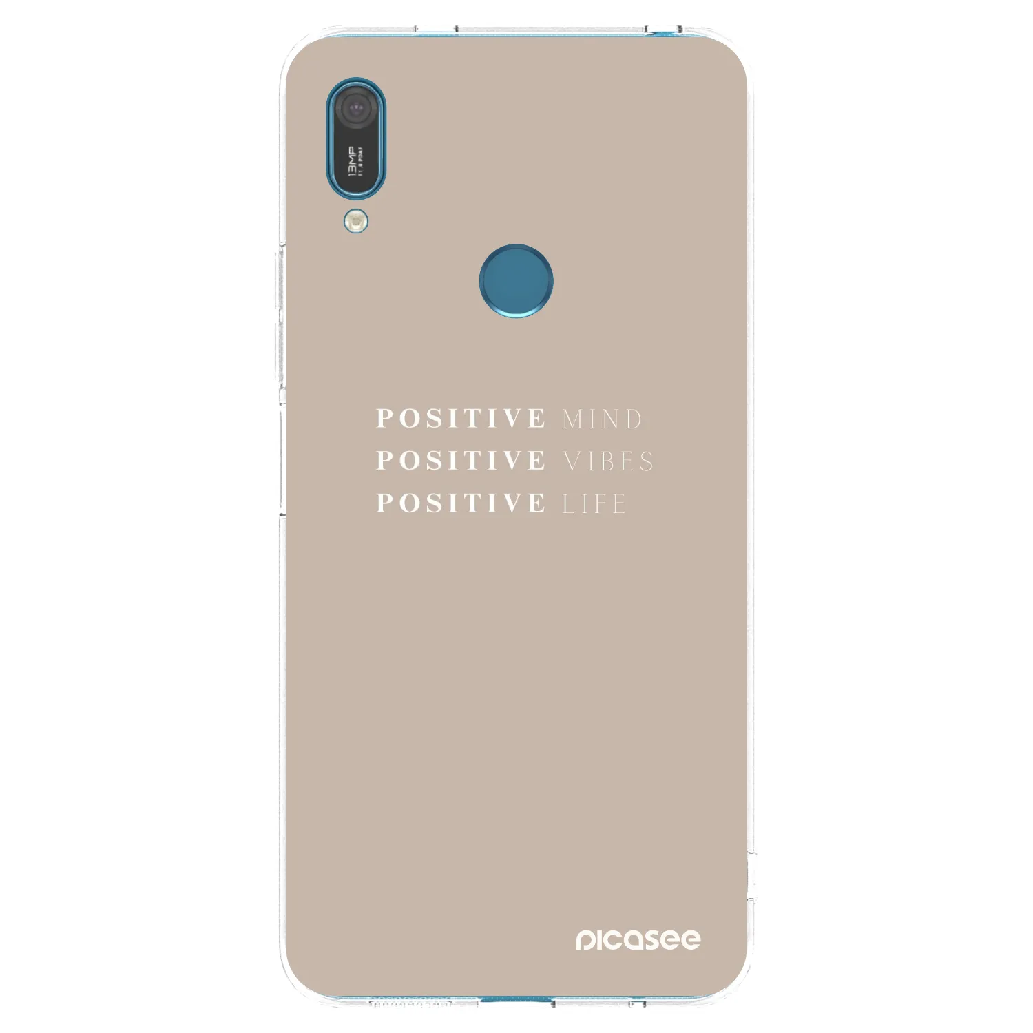 Picasee silikonski prozorni ovitek za Huawei Y7 2019 - Positive Vibes