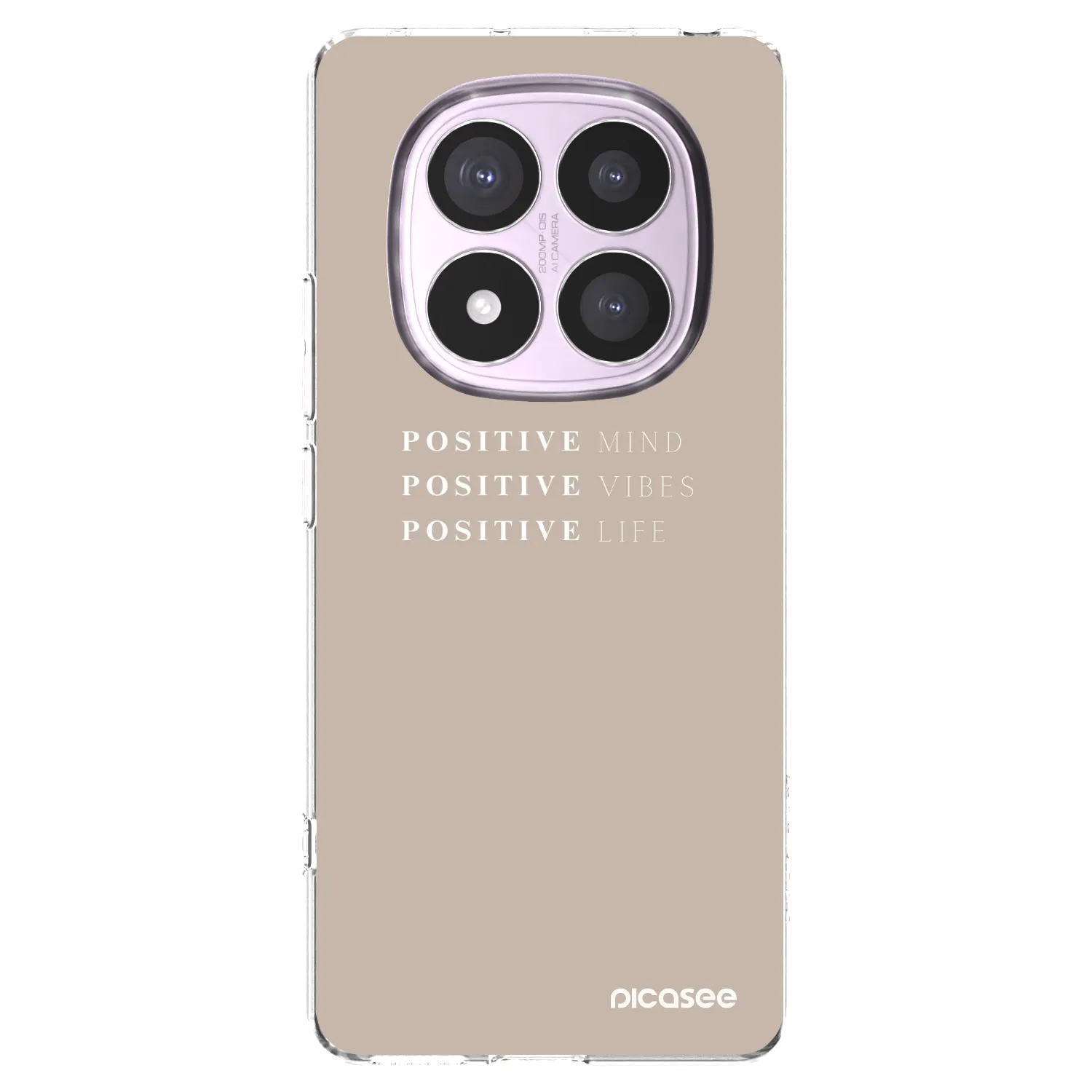 Picasee silikonski prozorni ovitek za Xiaomi Redmi Note 14 Pro 4G - Positive Vibes