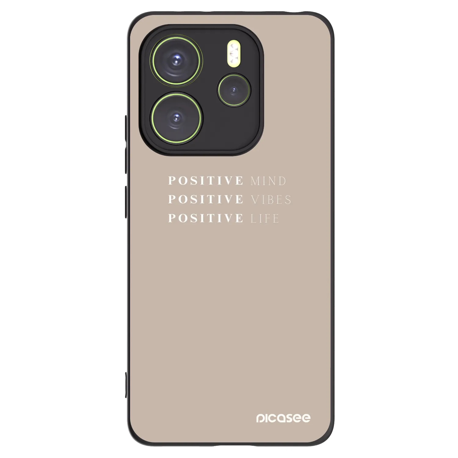 Picasee silikonski črni ovitek za Xiaomi Redmi Note 14 4G - Positive Vibes