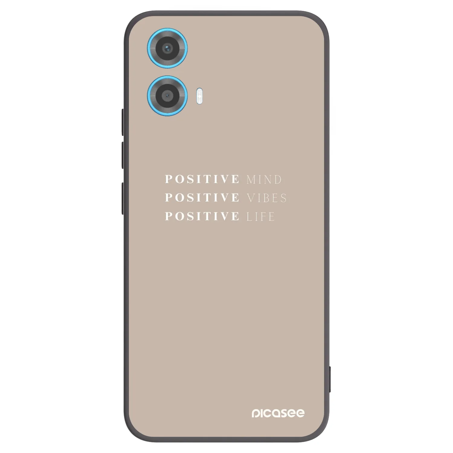 Picasee silikonski črni ovitek za Motorola Moto G34 5G - Positive Vibes