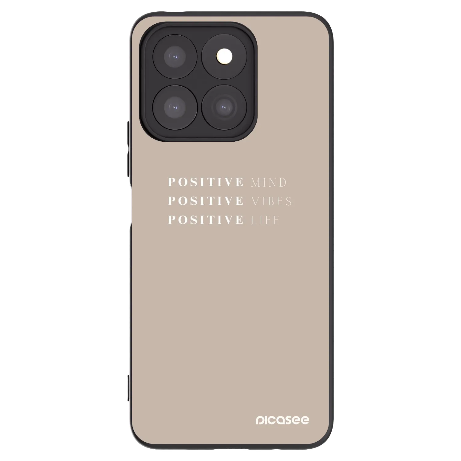 Picasee silikonski črni ovitek za Honor X8c - Positive Vibes