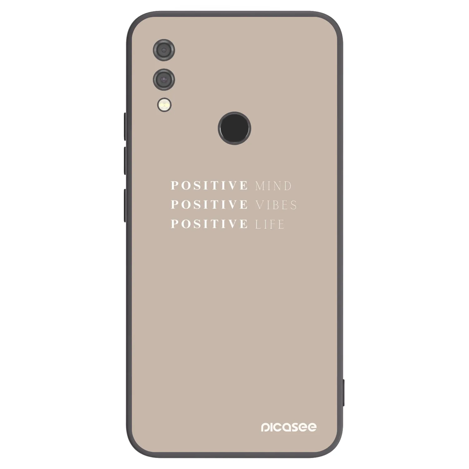 Picasee silikonski črni ovitek za Xiaomi Redmi Note 7 - Positive Vibes