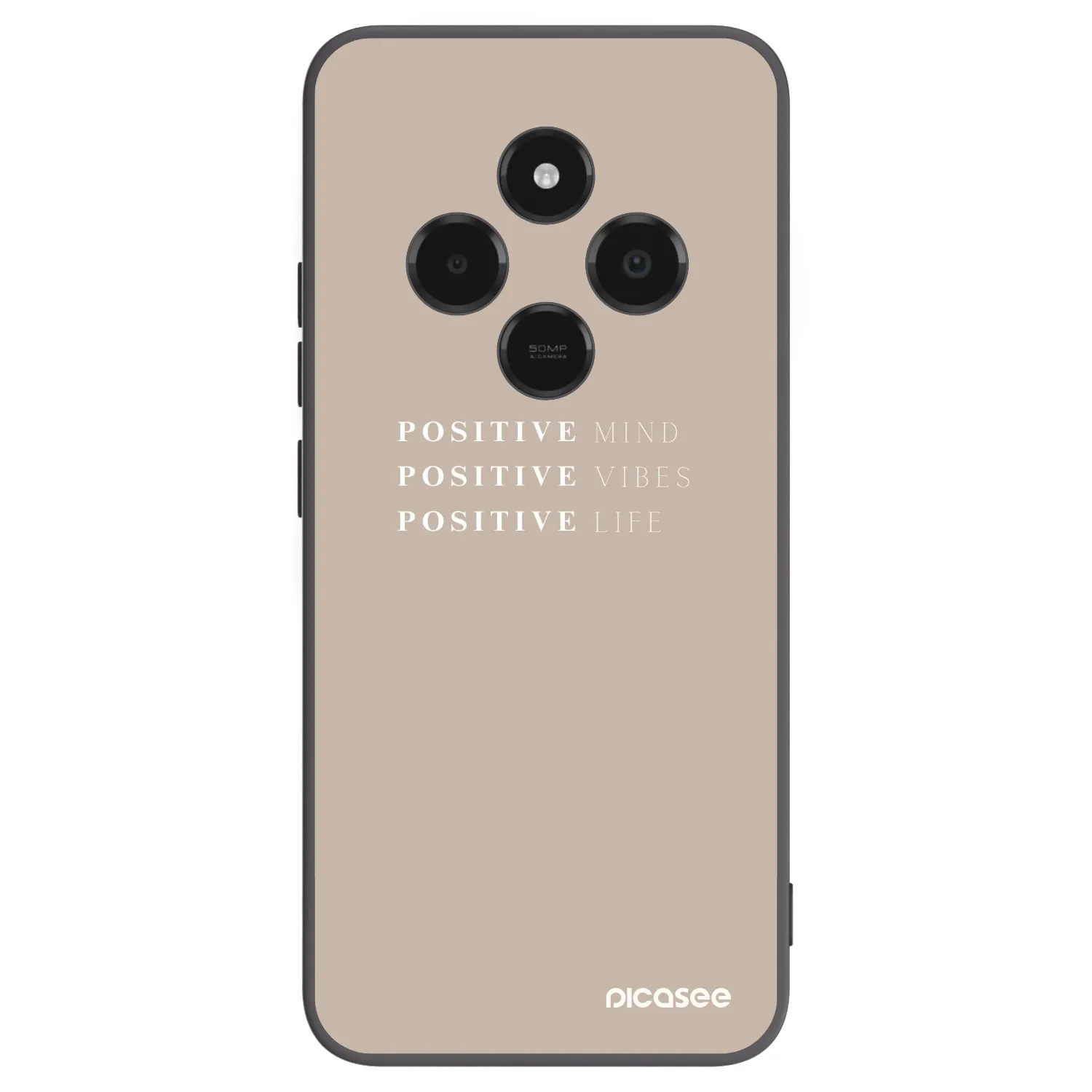 Picasee silikonski črni ovitek za Xiaomi Poco C75 - Positive Vibes