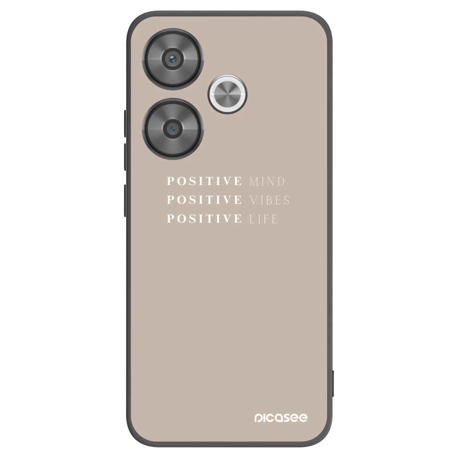 Picasee silikonski črni ovitek za Xiaomi Poco F6 - Positive Vibes