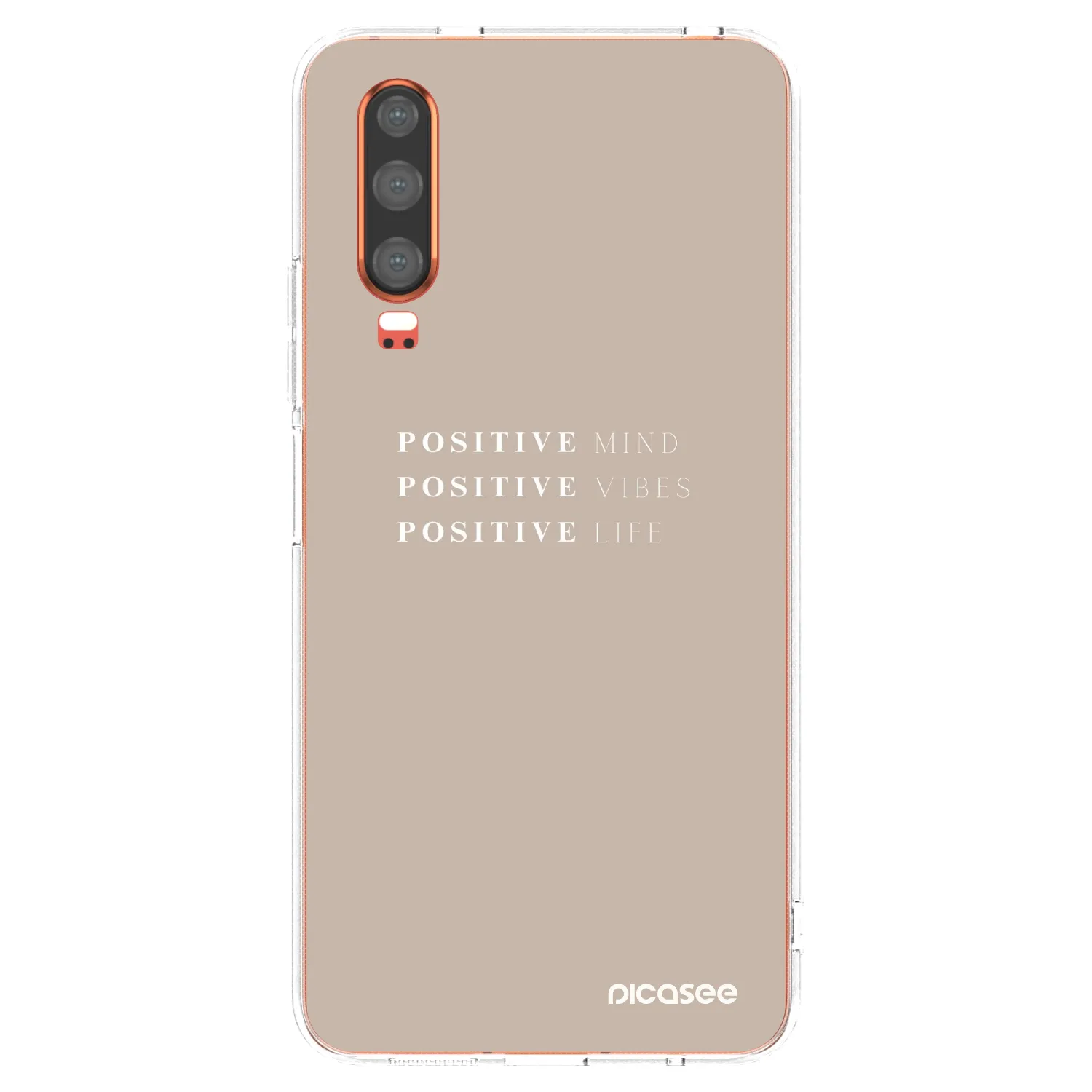 Picasee silikonski prozorni ovitek za Huawei P30 - Positive Vibes