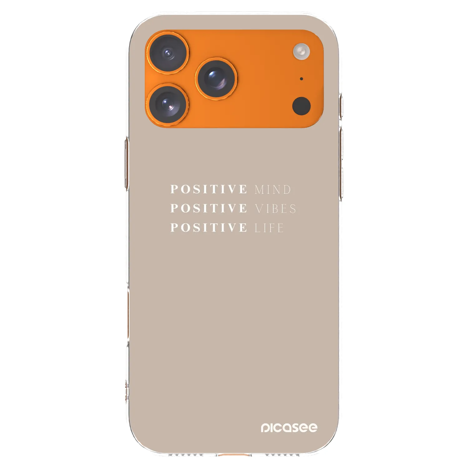 Picasee silikonski prozorni ovitek za Apple iPhone 17 Pro Max - Positive Vibes