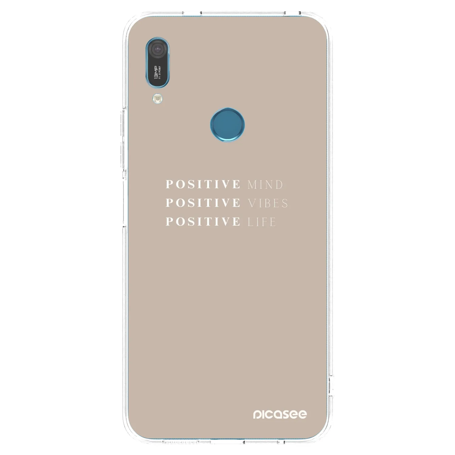 Picasee silikonski prozorni ovitek za Huawei Y6 2019 - Positive Vibes