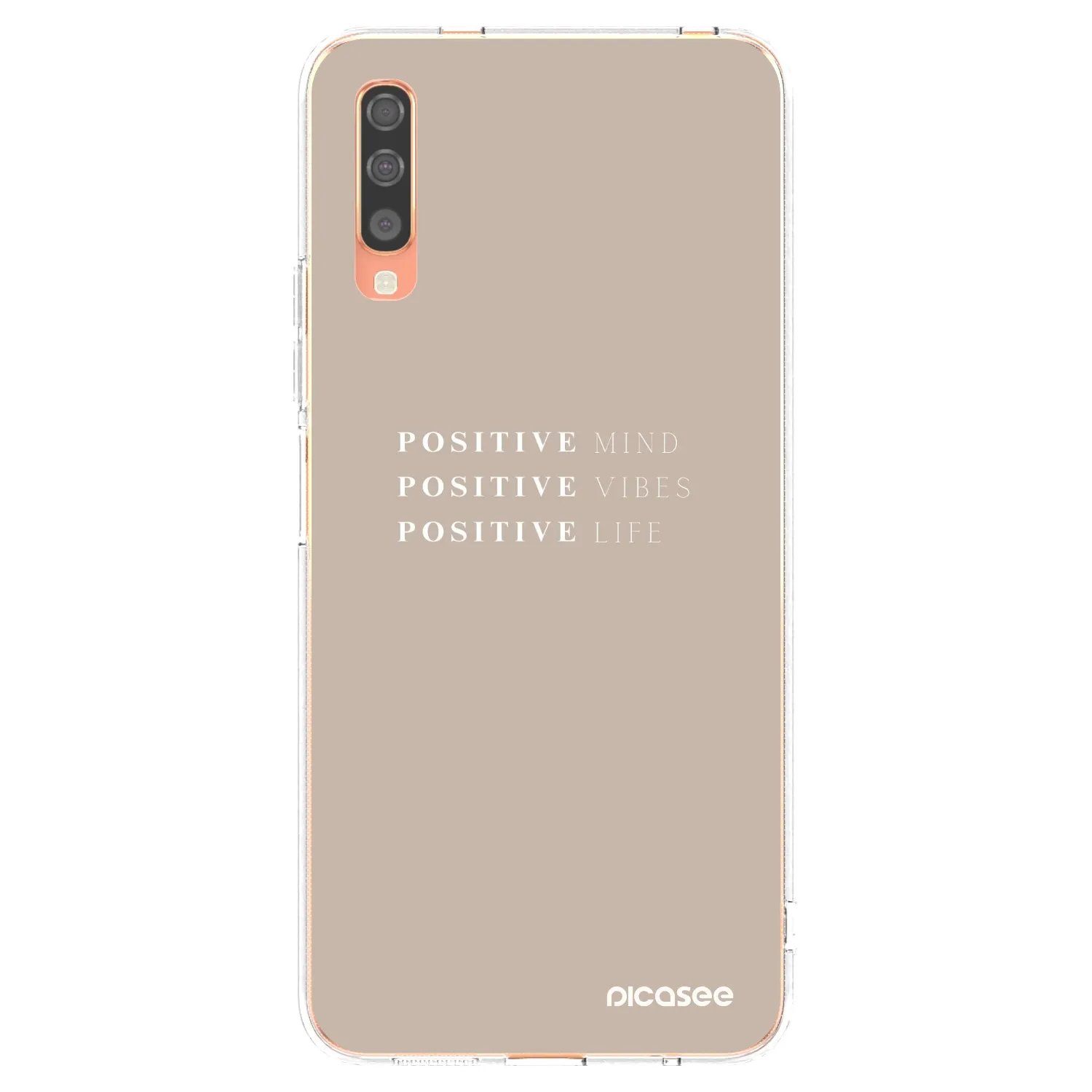 Picasee silikonski prozorni ovitek za Samsung Galaxy A70 A705F - Positive Vibes
