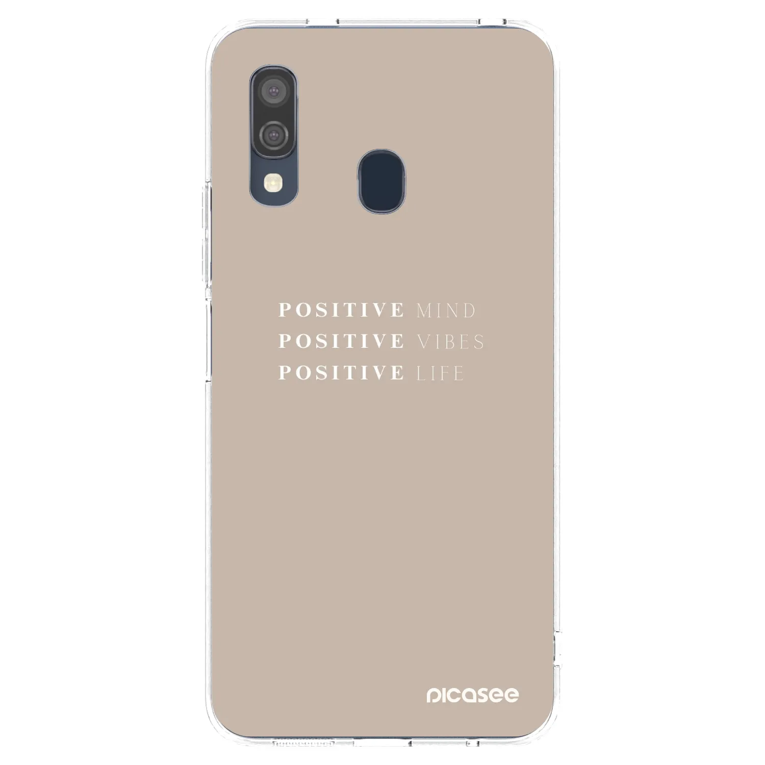 Picasee silikonski prozorni ovitek za Samsung Galaxy A40 A405F - Positive Vibes