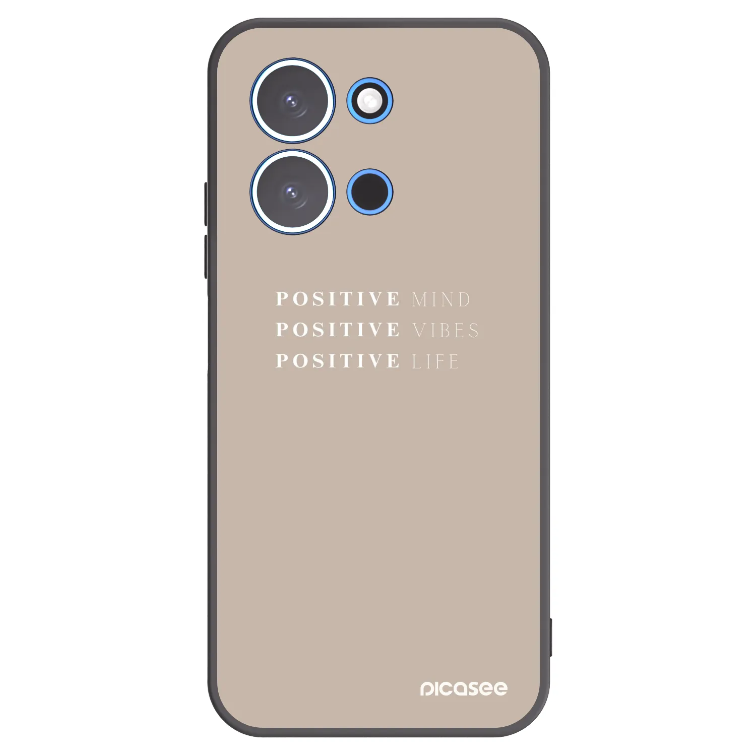 Picasee silikonski črni ovitek za Xiaomi Redmi 15C 4G - Positive Vibes