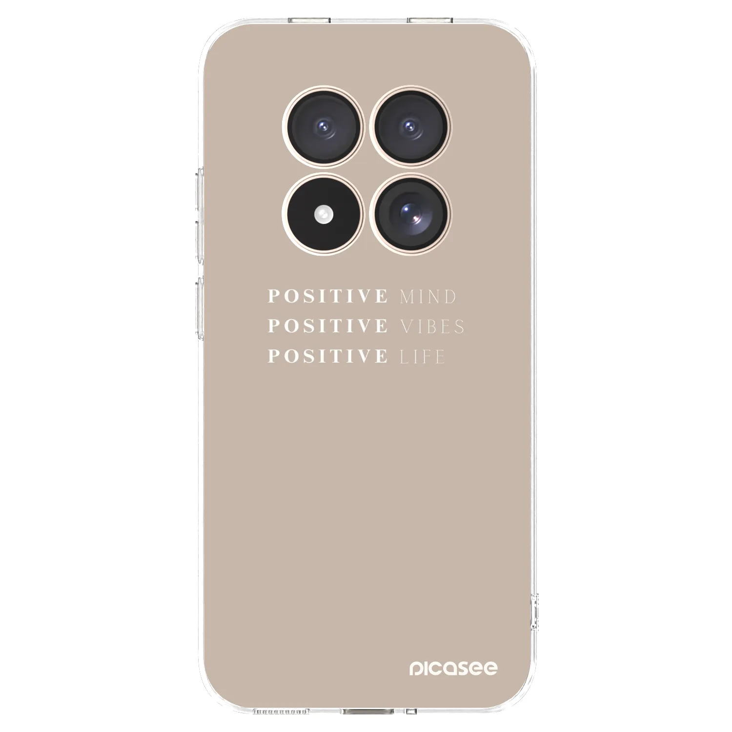 Picasee silikonski prozorni ovitek za Xiaomi Redmi Note 15 Pro 4G - Positive Vibes