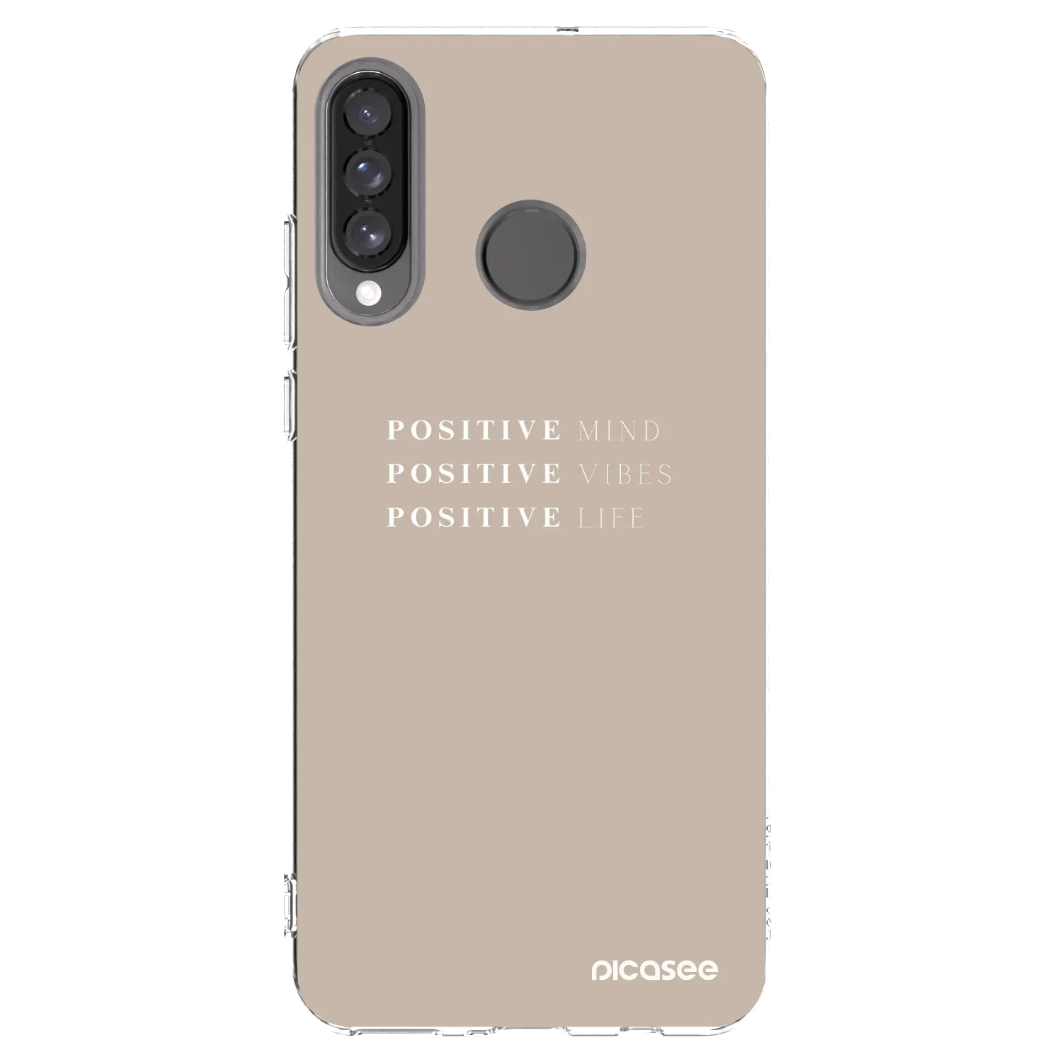 Picasee silikonski prozorni ovitek za Huawei P30 Lite - Positive Vibes
