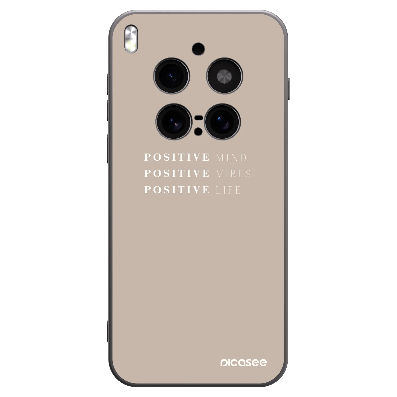 Picasee silikonski črni ovitek za Vivo X300 Pro - Positive Vibes