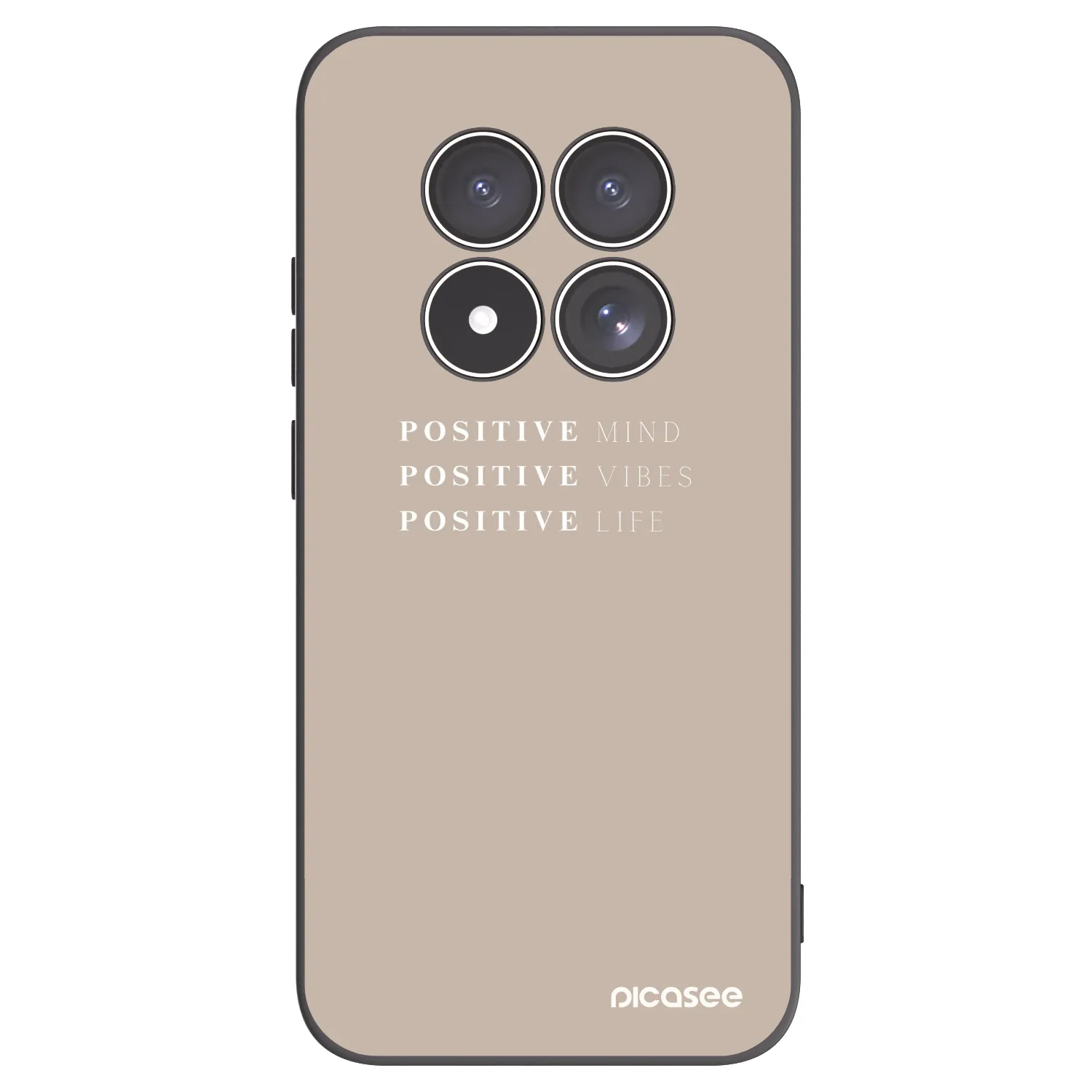 Picasee silikonski črni ovitek za Xiaomi Redmi Note 15 Pro 5G - Positive Vibes